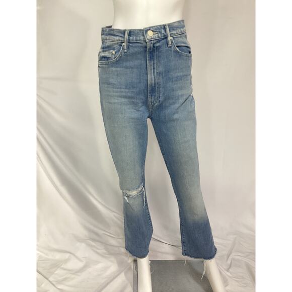 Mother 'The Tippy Top Insider' Ankle Fray Denim Jean Size 27 - Picture 2 of 4